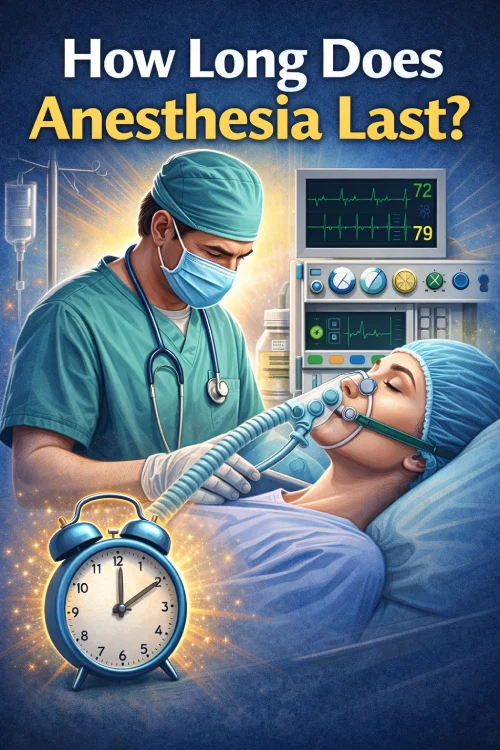 how long does anaesthesia last​